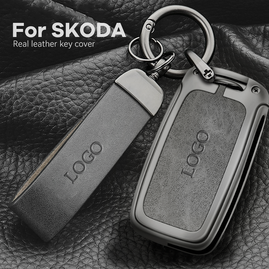 【For Skoda】 - Genuine Leather Key Cover