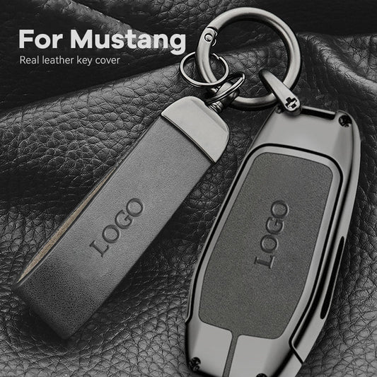 【For Mustang】- Genuine Leather Key Cover