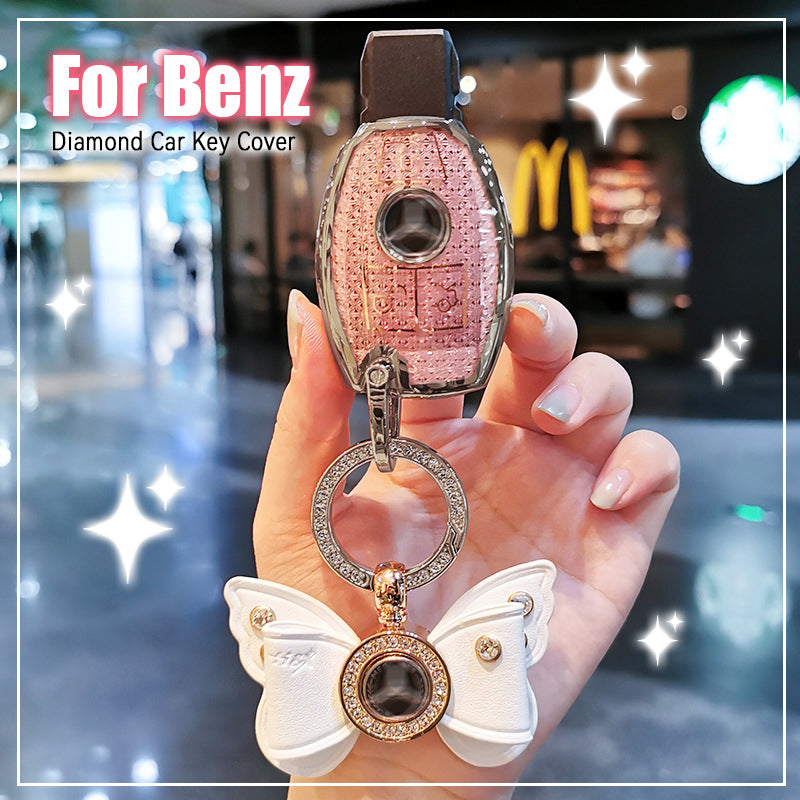 Suitable for Mercedes-Benz-Gypsophila car key cover