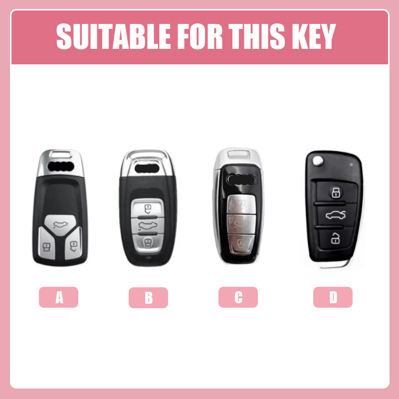 Suitable for Audi-Gypsophila car key cover